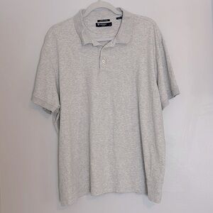 DANIEL CREMIEUX SZ XXL HEATHERED GRAY COTTON POLO EUC